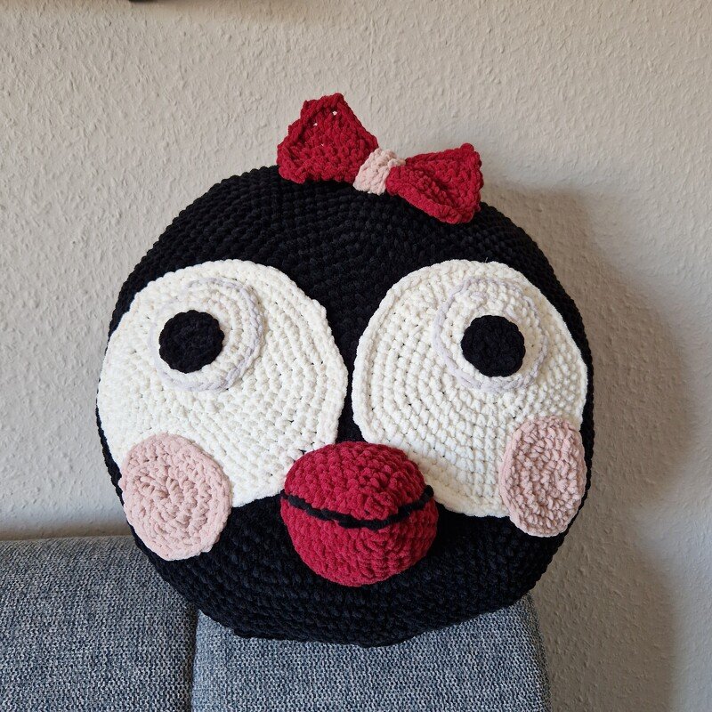 248 Häkelanleitung Kissen Tierkissen Pinguin - Bild 4