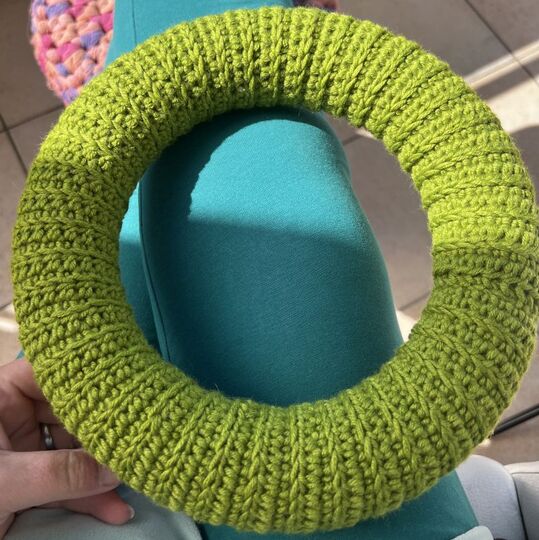 Häkelanleitungen Türkranz, 4 Blüten, Osterei und Osternest