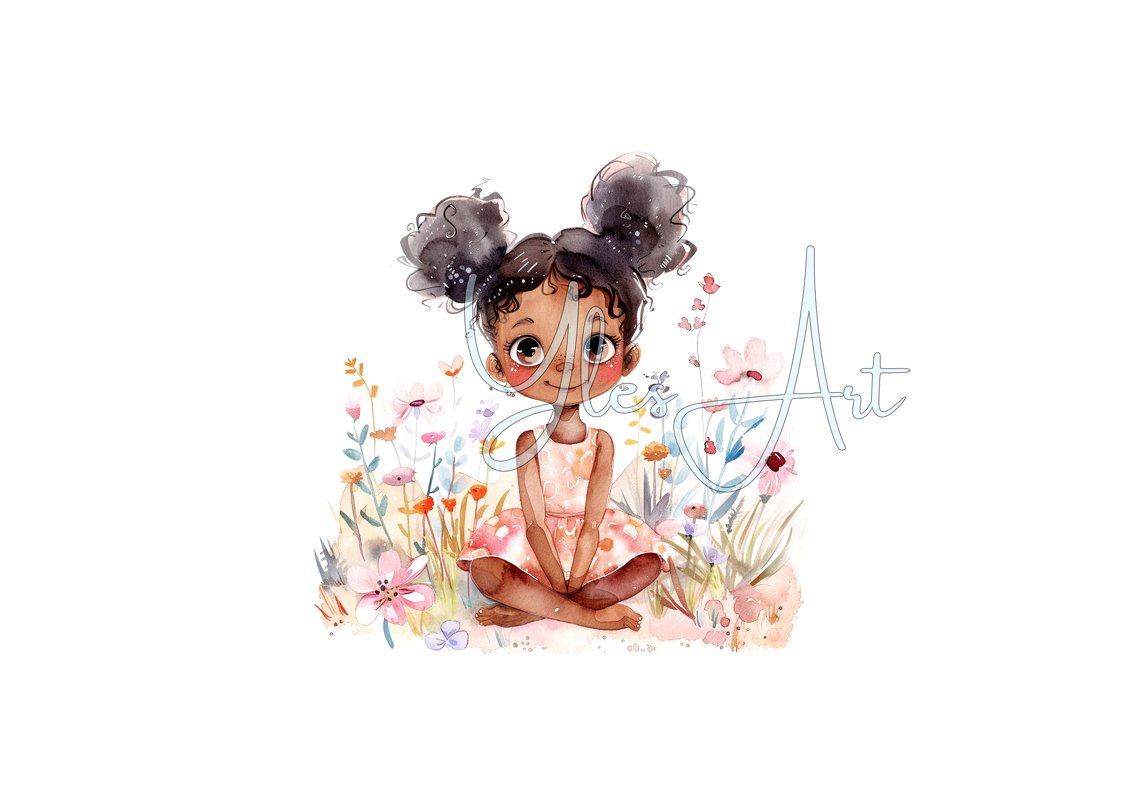 Mädchen, Wandbild, druckbare Kunst, Foto, download, Kinderzimmer, Poster - Bild 3