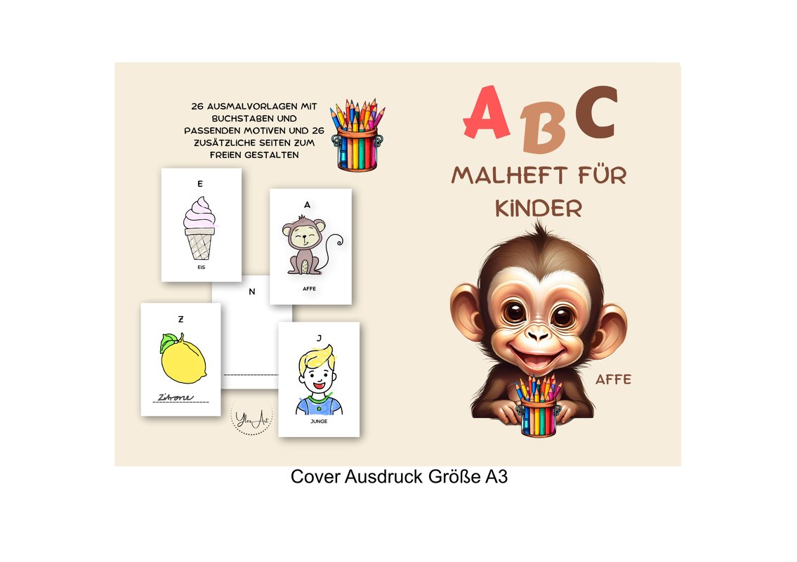 Mein kreatives Alphabet-Malheft/Malvorlagen–Buchstaben lernen & gestalten - Bild 5