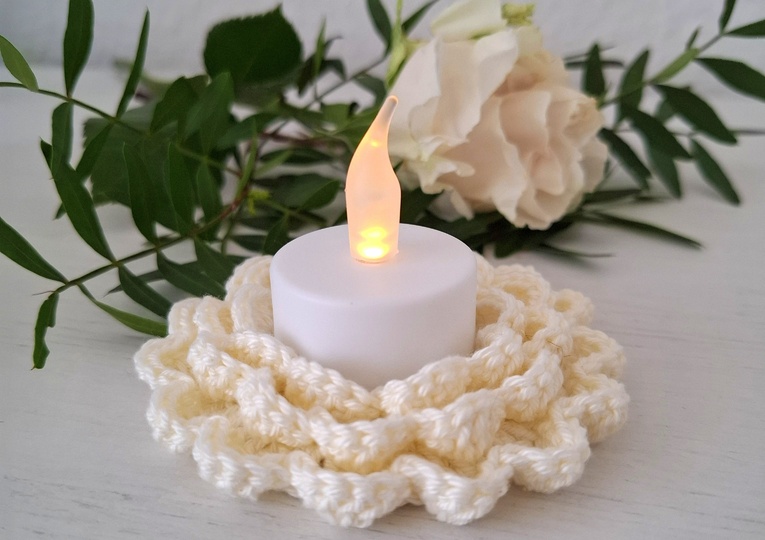 Kerzenkränze - Teelichtkränze häkeln