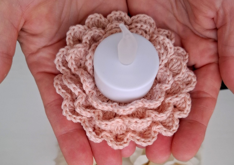 Kerzenkränze - Teelichtkränze häkeln