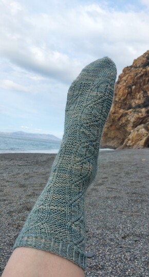Knitting pattern, socks, Freya socks