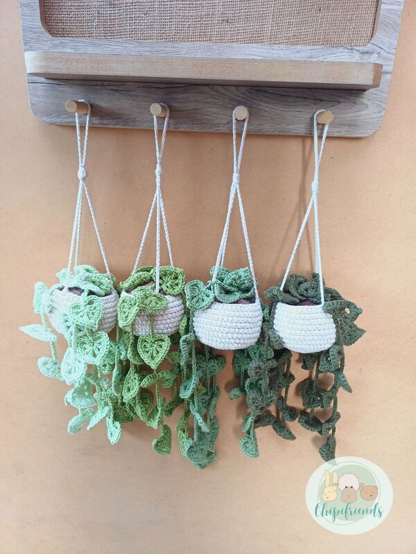 Crochet Pattern, Hanging Monstera Basket - Image 3