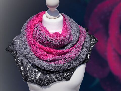 Strickanleitung Black Rose