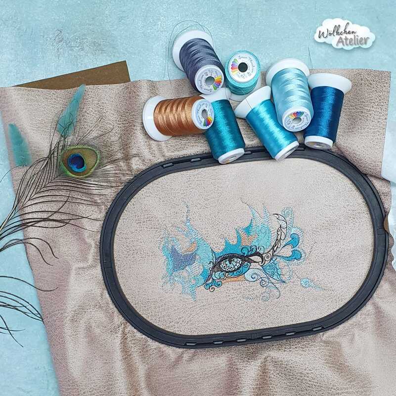 Auge Stickdatei – Ornamentales Fantasie-Motiv für besondere Akzente - Bild 2