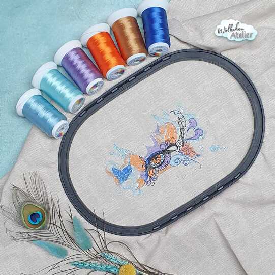 Auge Stickdatei – Ornamentales Fantasie-Motiv für besondere Akzente