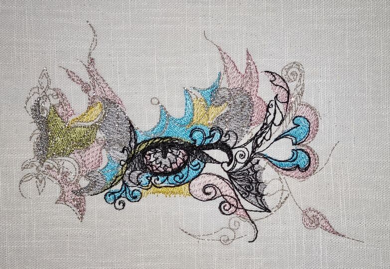 Auge Stickdatei – Ornamentales Fantasie-Motiv für besondere Akzente