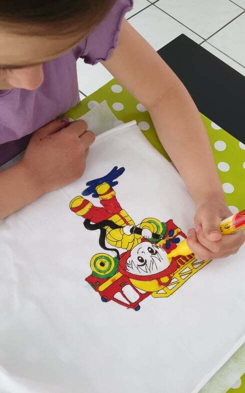 Feuerwehr Stickdatei – Ausmalmotiv für Kinder & kreative Regentage - Bild 4