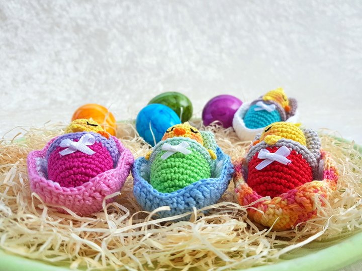 Häkelanleitung - Kuschelküken im Ei