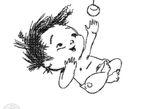 Baby Stickdatei – Süßes Motiv mit Spielzeug für liebevolle Geschenkideen