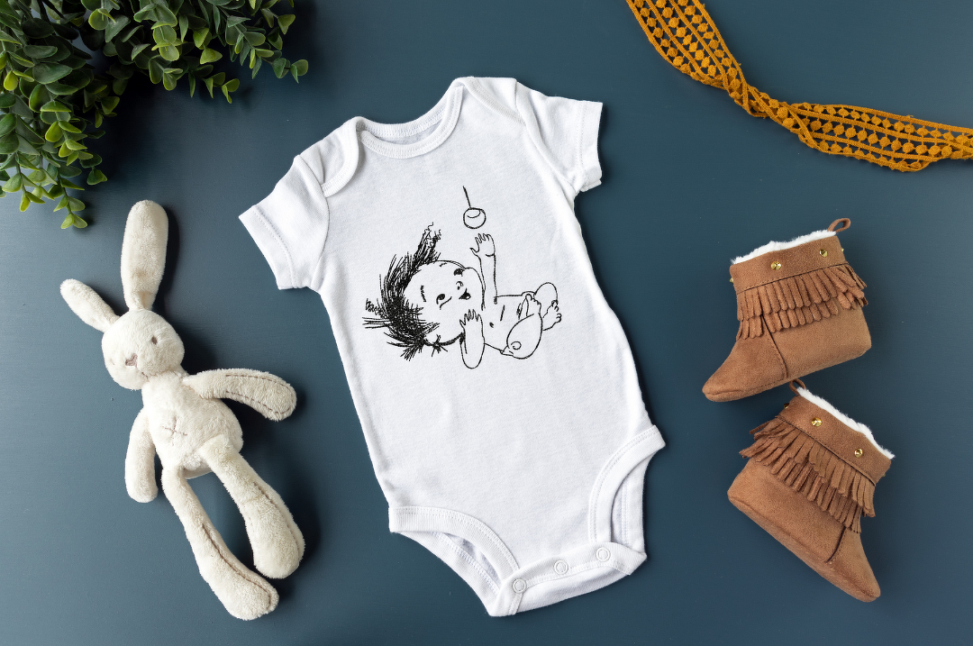 Baby Stickdatei – Süßes Motiv mit Spielzeug für liebevolle Geschenkideen - Bild 2