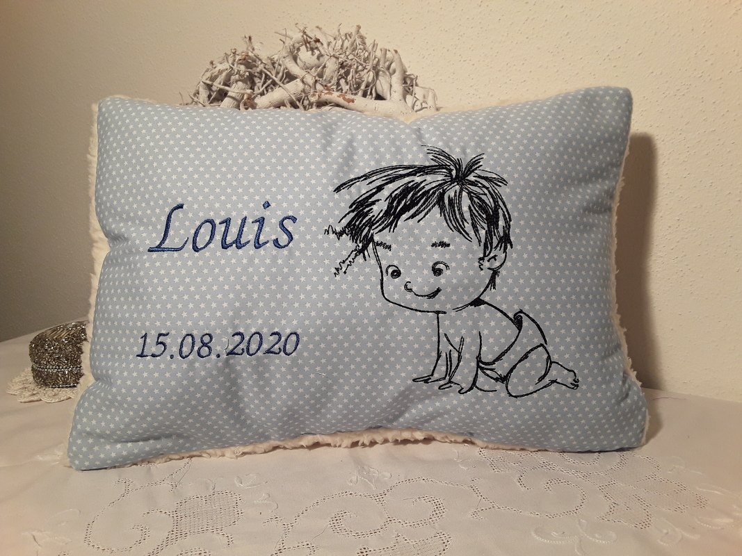 Baby Stickdatei – Krabbelndes Baby für verspielte Stickprojekte - Bild 3