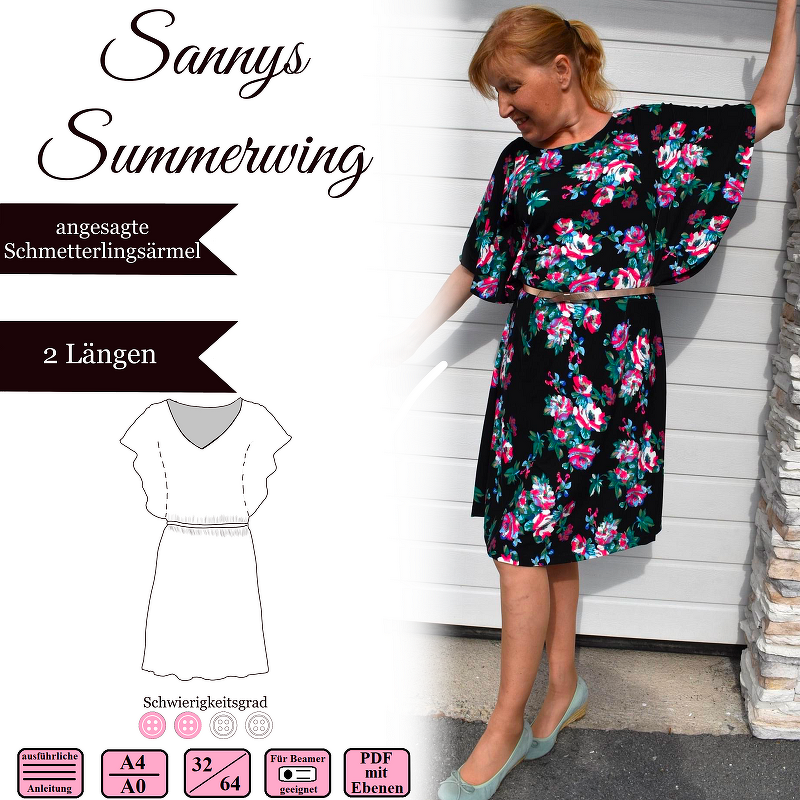 Sannys Summerwing - Gr 32-64 - E-Book und Nähanleitung