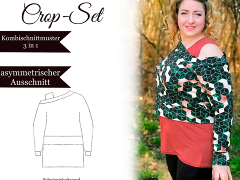 Sannys Crop Set - Gr 32-64 - E-Book und Nähanleitung