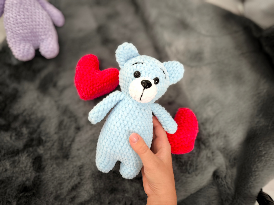 Häkelset Bär & Hase mit Herz – Anfängerfreundliches Amigurumi - Bild 2