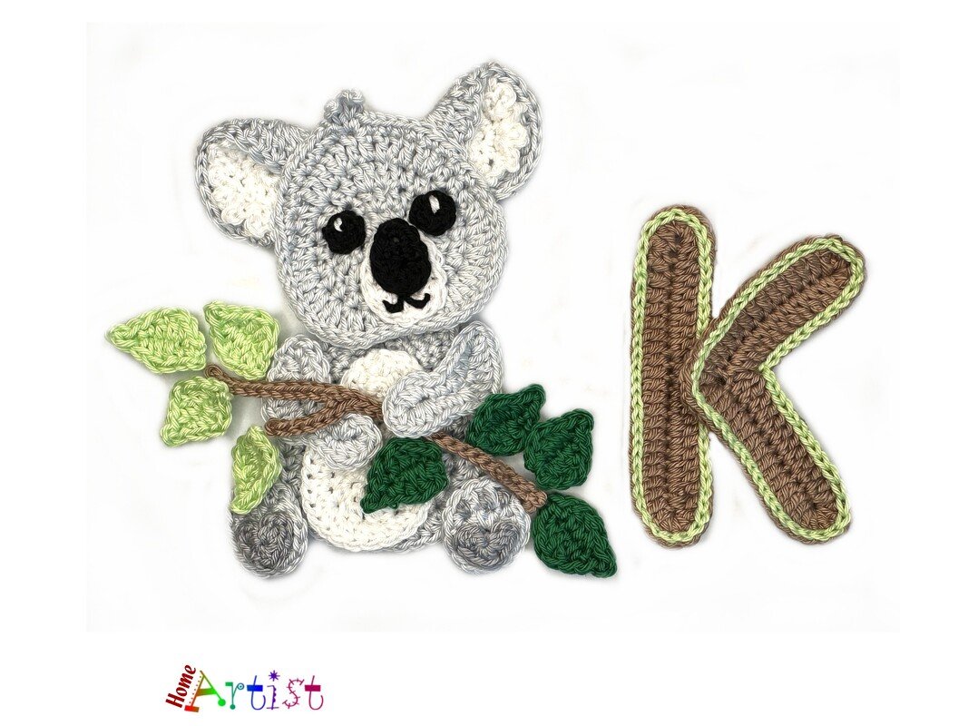 Crochet Animal Alphabet K Koala - Image 2