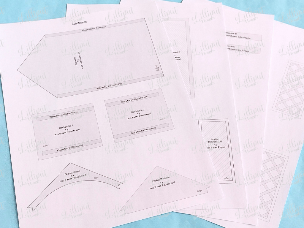 Bastelanleitung Miniatur-Laubenbank - Bild 8