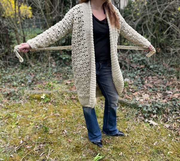 Häkelanleitung Cozy-Karo Mantel