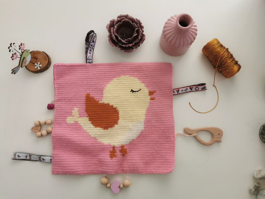 crochet pattern PDF crackle cloth bird beth baby easy pattern amigurumi toy - Image 5