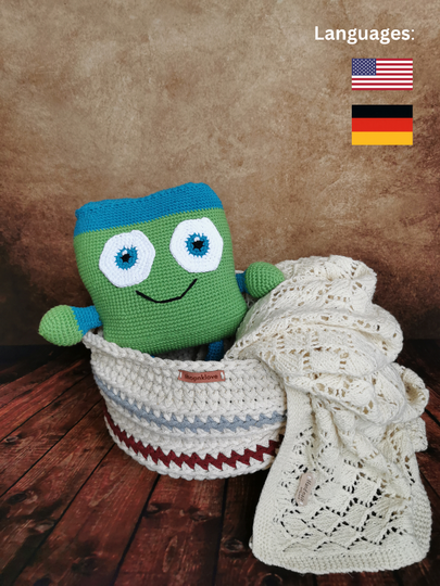 Häkelmuster PDF Maskottchen Maskottchen Hugo Baby einfaches Muster amigurum