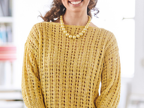 Pullover mit Ajourrippenmuster