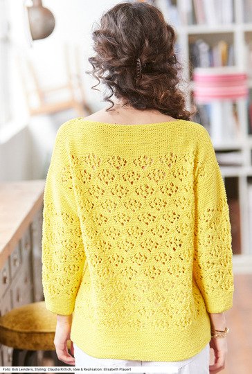 Pullover mit Lochmuster