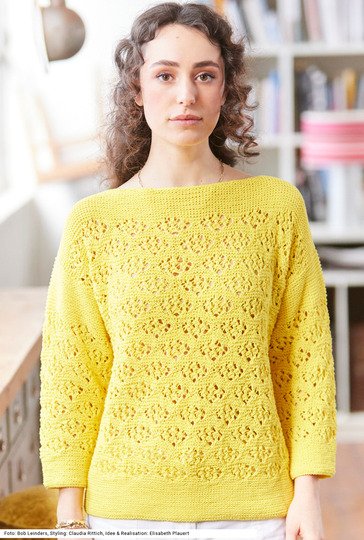 Pullover mit Lochmuster
