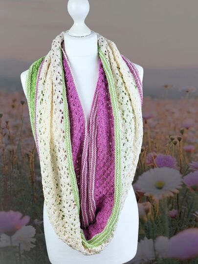 Strickanleitung Dotting the flowers