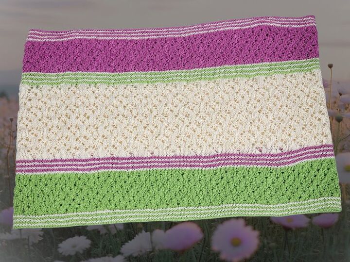 Strickanleitung Dotting the flowers