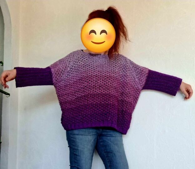 Häkelanleitung Ponchopulli Indira