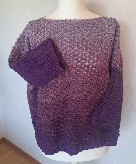 Häkelanleitung Ponchopulli Indira