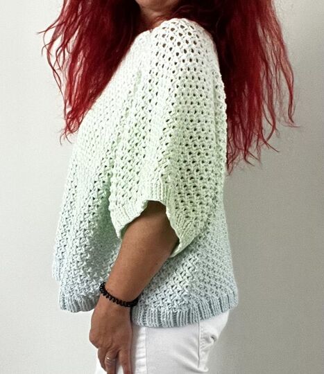 Häkelanleitung Ponchopulli Indira