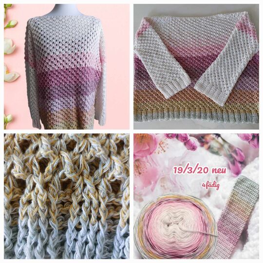 Häkelanleitung Ponchopulli Indira