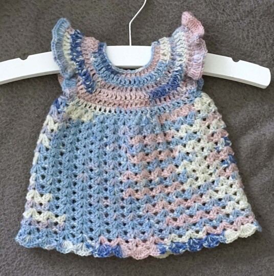 Crochet pattern for an enchanting Doll Dress