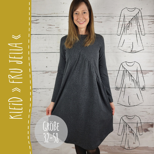 KLEID "FRU JELLA" | Schnittmuster und Anleitung | Gr. 32-58