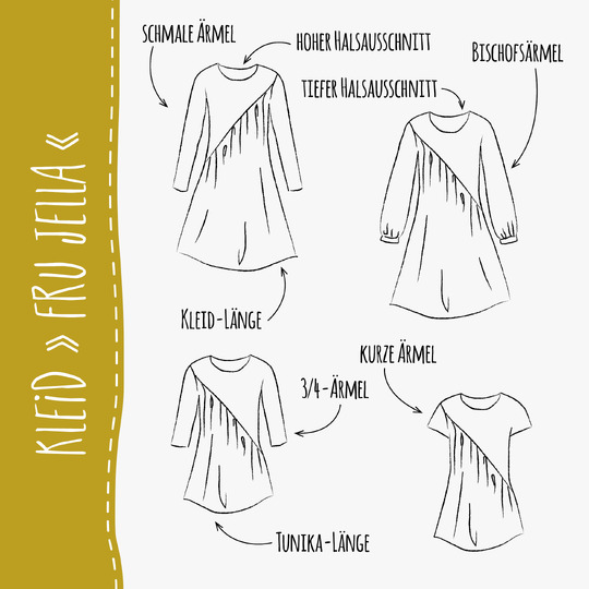 KLEID "FRU JELLA" | Schnittmuster und Anleitung | Gr. 32-58