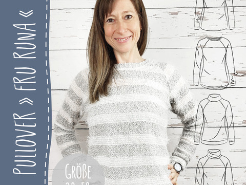 PULLOVER "FRU RUNA" | Schnittmuster und Anleitung | Gr. 32-58