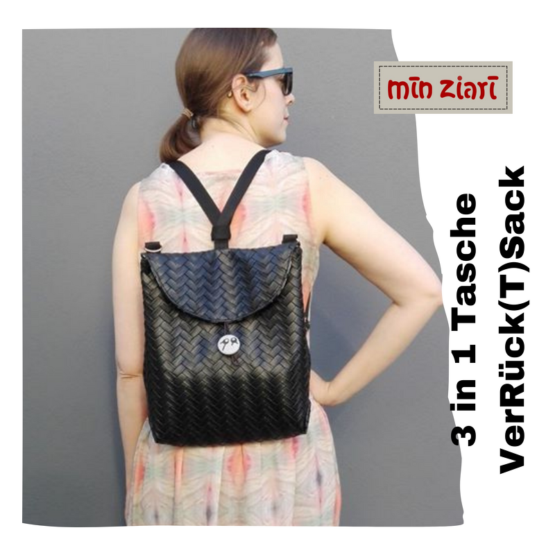 Schnittmuster 3 in 1 Tasche VerRück(T)sack