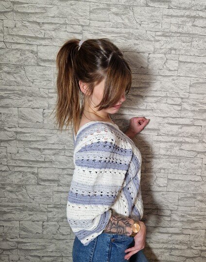 251 Häkelanleitung Pullover Häkelpullover Urlaubsfeeling