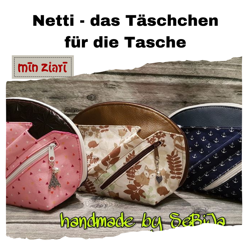 Schnittmuster Netti - das Täschchen für die Tasche
