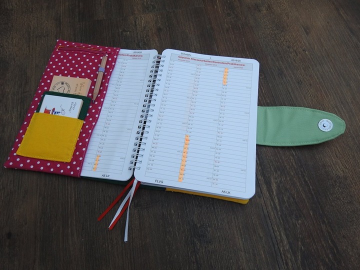 Schnittmuster Ordnerhülle Klasse(N)Buch