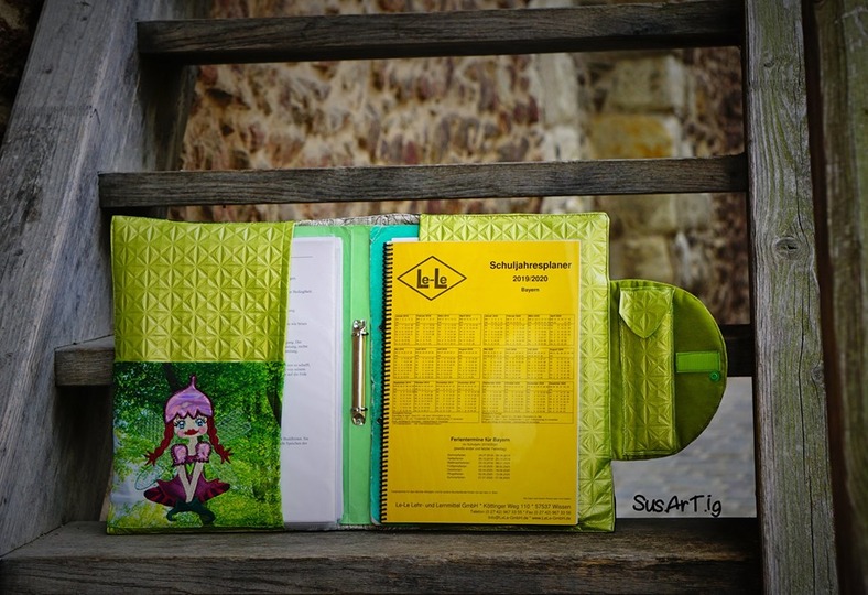 Schnittmuster Ordnerhülle Klasse(N)Buch