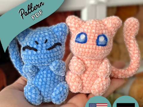 Mysteriöses Rosa Alien - Mini Taschenmonster - Amigurumi Häkelanleitung