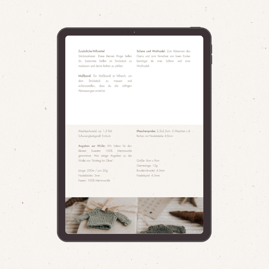 E-Book Nr. 4016 - Mini Sweater - zeitloses Design