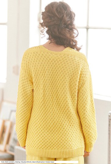 Jacke mit V-Ausschnitt und Taschen