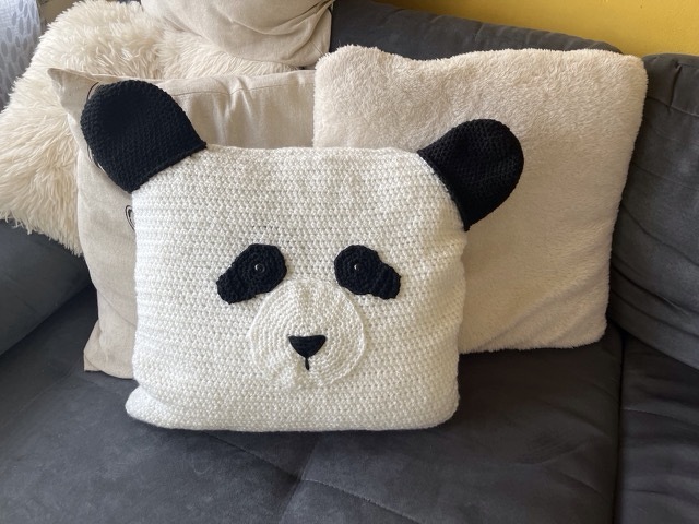 Häkelanleitung Pandakissen - auch ideal für Anfänger
