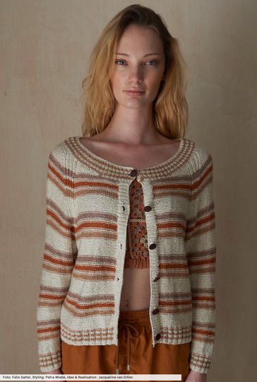 Gestreifte Raglanjacke