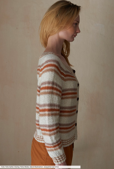 Gestreifte Raglanjacke