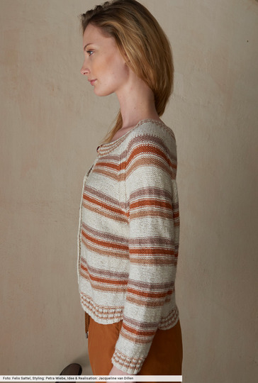 Gestreifte Raglanjacke